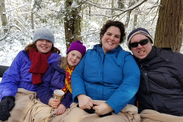 Photo of Hanegan Family in Winter
